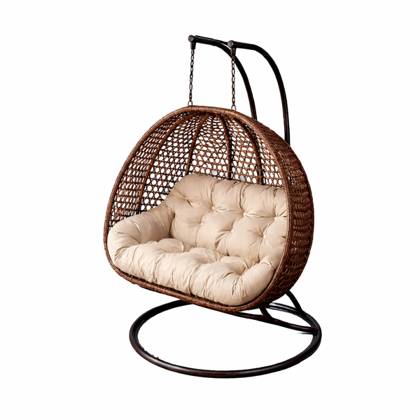 Outdoor Hanging Egg Chair with Stand