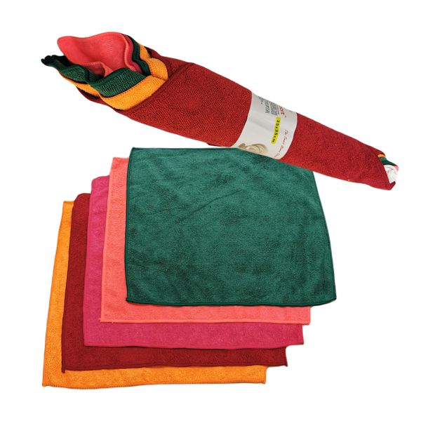 Microfibre Cloths - All Purpose Cleaning Dish Rags 35x35cm 5/Pack - 2 Pack