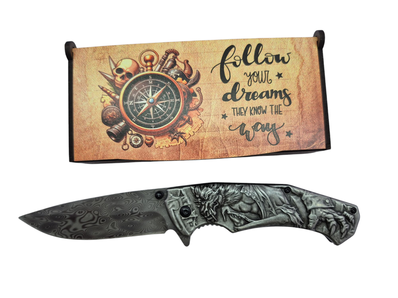 Dragon and Blade Engraved Gift in Gift Box