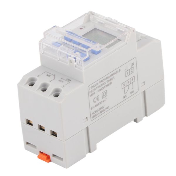 Programmable Weekly Timer Switch 85-265V 16A with LCD Display