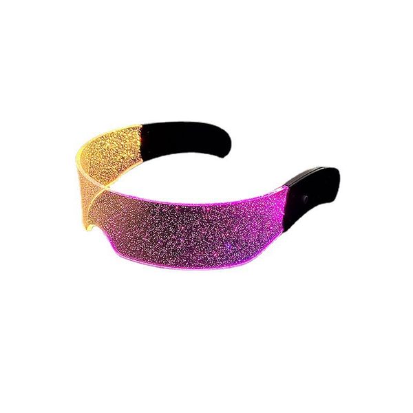 Cyberpunk LED Visor Glasses - Dual Switch