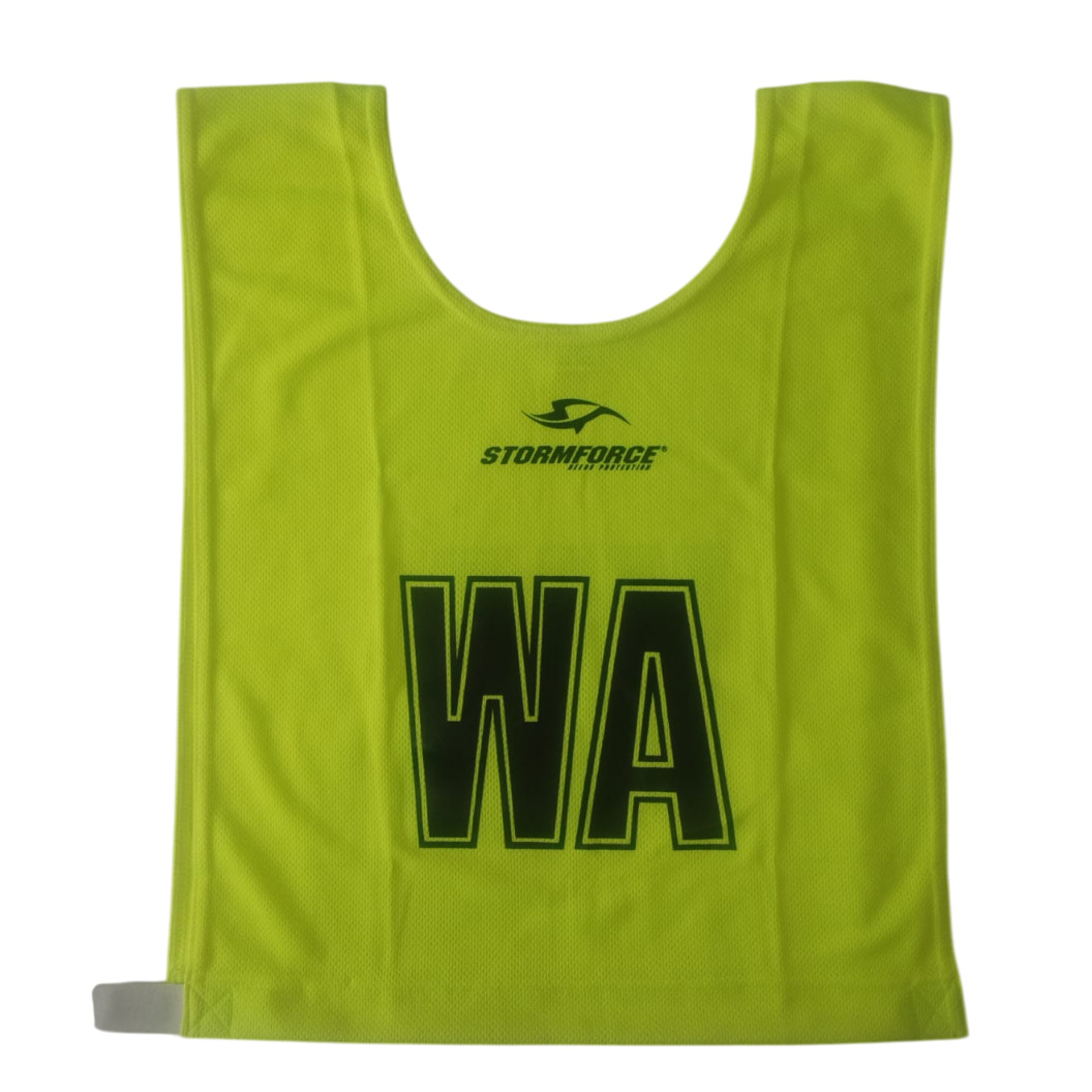 Stormforce Netball Bibs - SNR (Set of 7) Lime