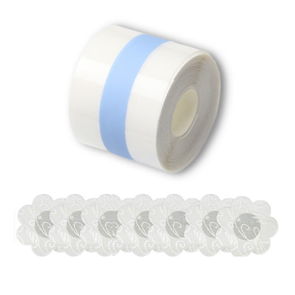 Up-Tape, Clear Boob Tape, Matching 5 Pair Nipple Pastie Set