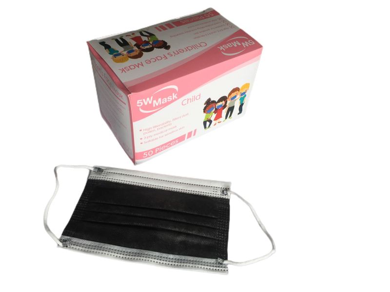 Face Mask - 5W Children's Mask - Black