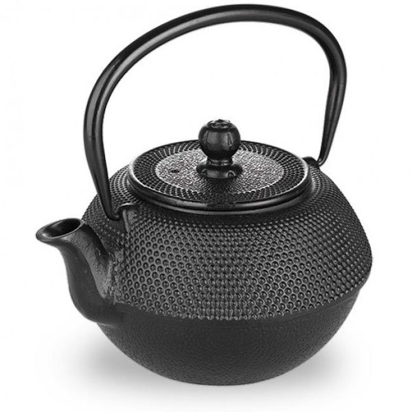 Ibili - Oriental Cast Iron Tetsubin Teapot With Infuser, Negra - 300ml