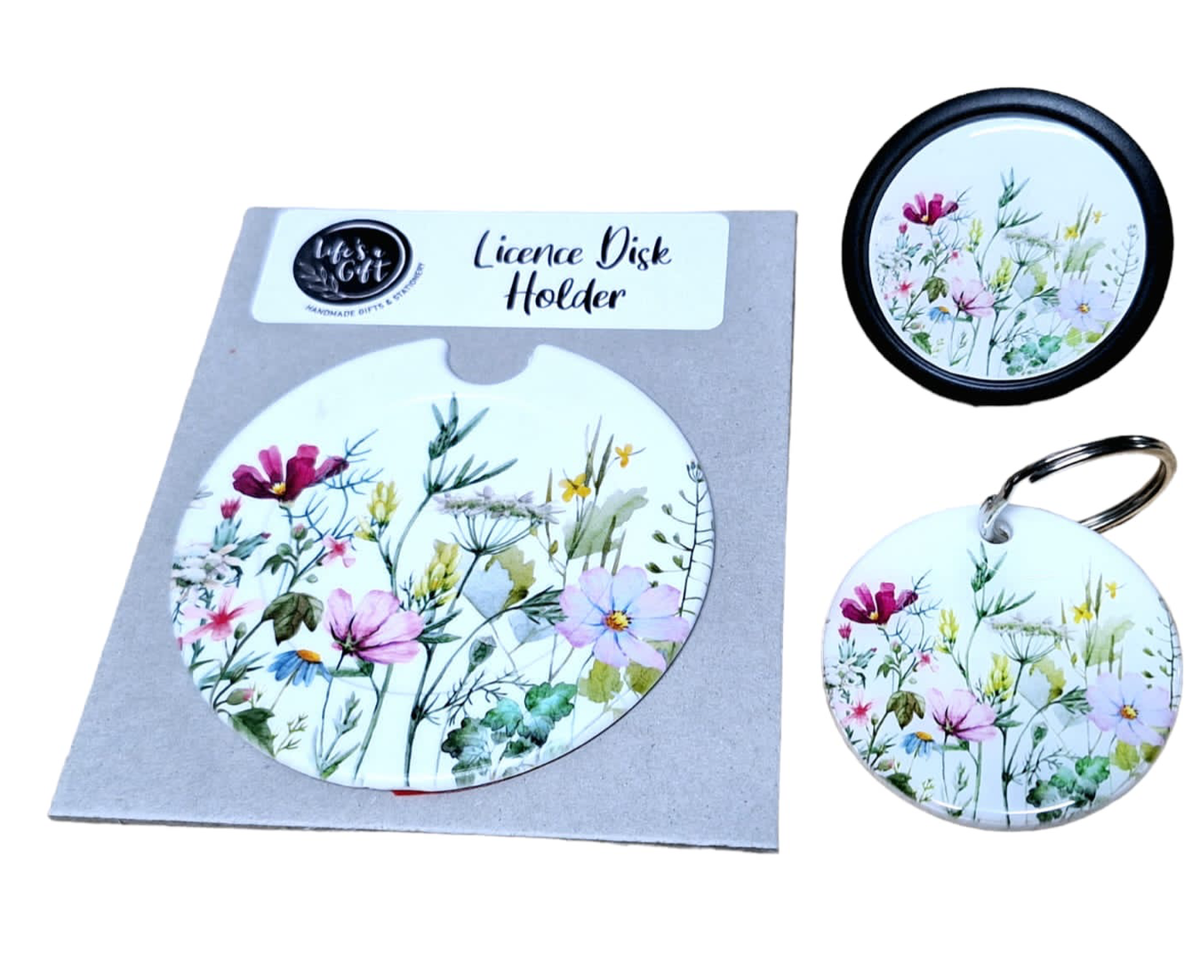 Licence Disk Holder, Keyring & Car Air Freshener Soft of The Eye