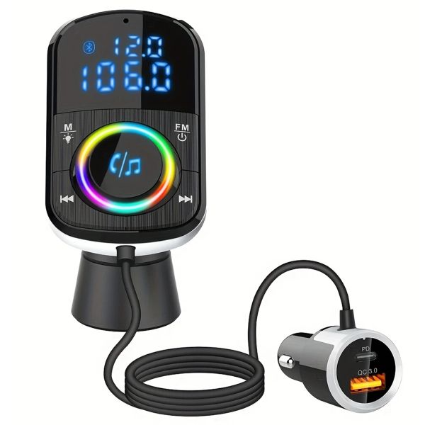 Car MP3 Wireless Player Wireless Car FM Player With Fast Charging port