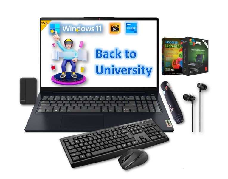 Lenovo IdeaPad 3 Celeron 8GB-256GB SSD Laptop back to university-Notebook