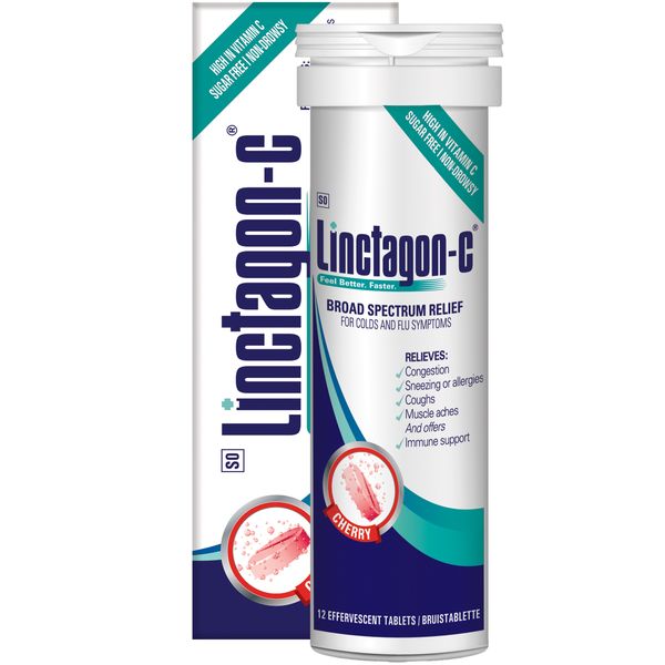 Linctagon C Effervescent Tablets 12 - Cherry