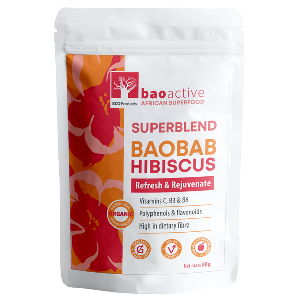 BaoActive Baobab-Hibiscus Superblend 80g