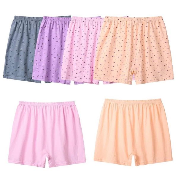 6Pcs Large Size Boxer Women Cotton Woman Panties High Waist