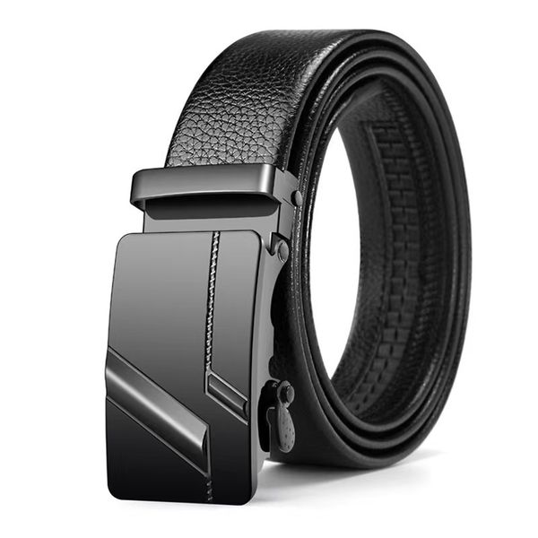 Fashion Men's Business Belt Casual Automatic Buckle Holiday Gift Box Set