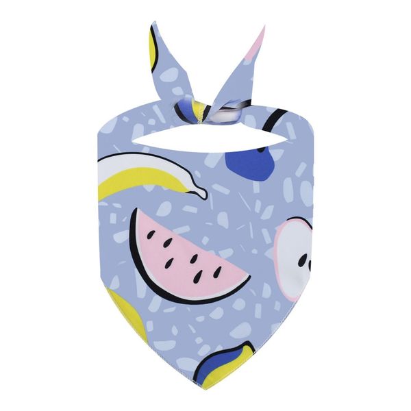 Abstract Fruit Pet Bandana - Modern &amp; Fun Dog Cat Scarf - Quirky Style