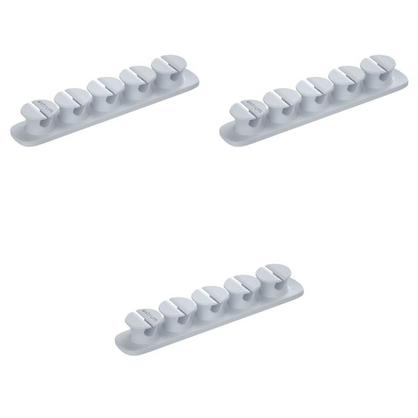 Astrum CO110 Cable Organizer Clips - 5 Bays, 4 Storage Compartments- 3pc