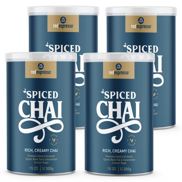 red espresso - Instant Spiced Chai Latte Value Bundle 4 x 300g