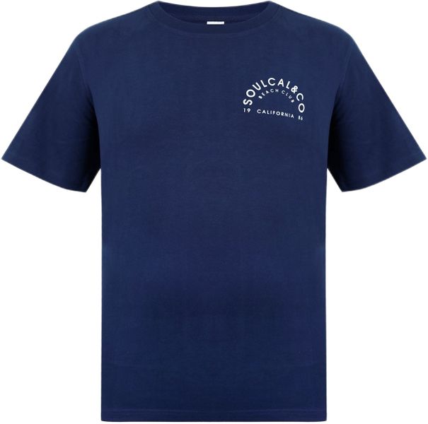 SoulCal - Men's Graphic Tee - Navy - Parallel Import