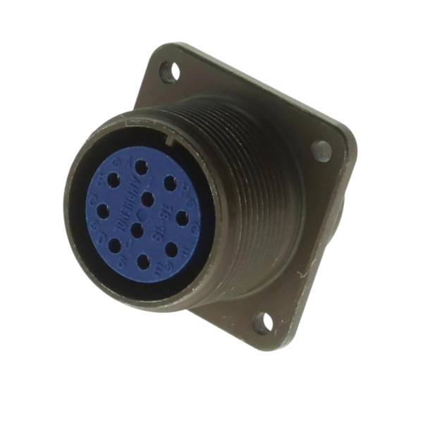 XY3102A-18-1S: MIL-DTL-5015 Square Flange Female Circular Connector
