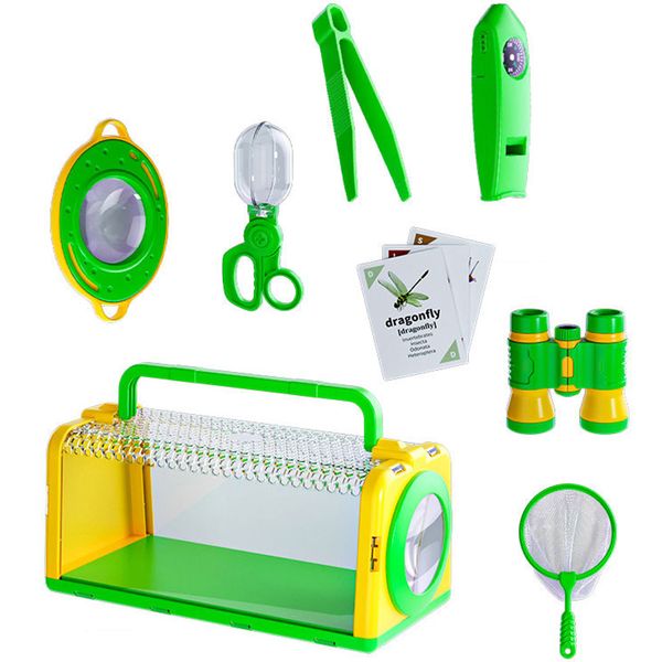 Portable Bug Catcher Set Play Child Toy Outdoor Adventure Set for Kids - 8 Piece