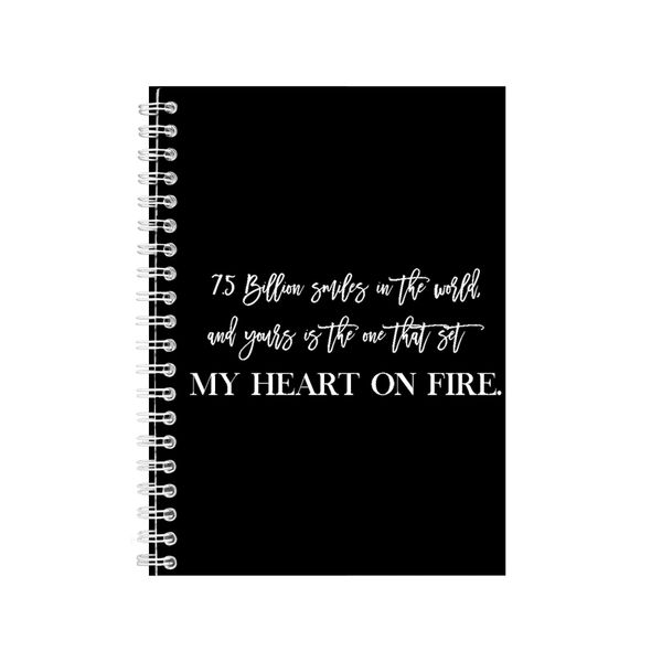Smiles A5 Notebook Spiral Lined Motivational Saying Graphic Notepad Gift187