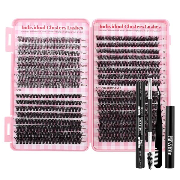 DIY Eyelashes Lash Extension Kit 640 Pieces-black