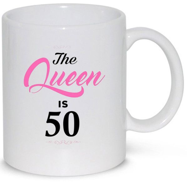50th Birthday The Queen is 50 Gift Coffee Mug
