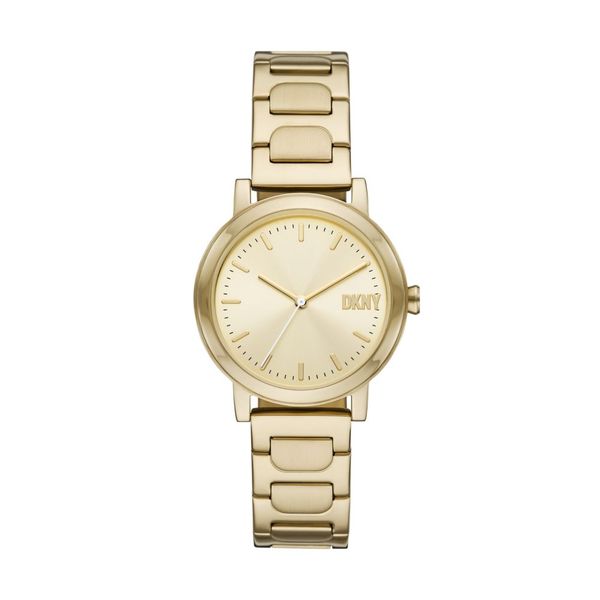 Dkny Women Gold Stainless Steel Watch-NY6651