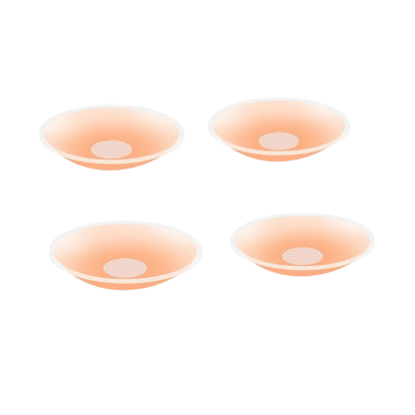 4 Pairs Invisible Nipple Pasties,Thin Breathable Reusable Anti Exposure
