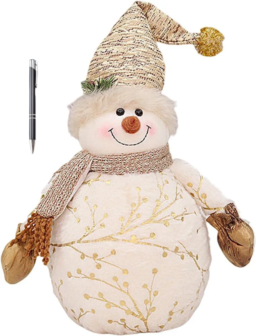 Christmas Snowman Doll Decoration with Added Pen