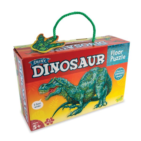 Peaceable Kingdom Floor Puzzle Shiny Dinosaur