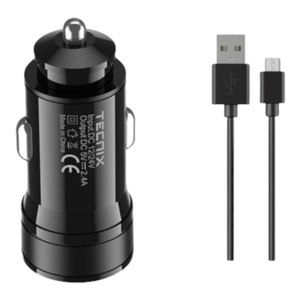 Tecnix Fast Car Charger with 1meter Typc-C Cable -CHR149C