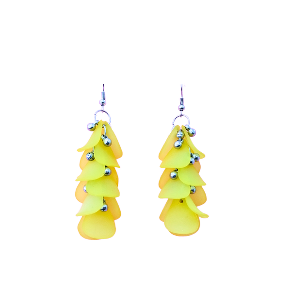 Yellow Flower Earrings