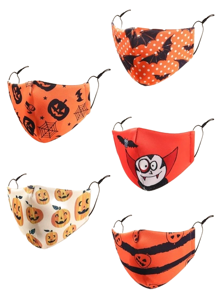 Labella's Glitz &amp; Glamor 5Piece Toddler Kids Pattern Face Masks