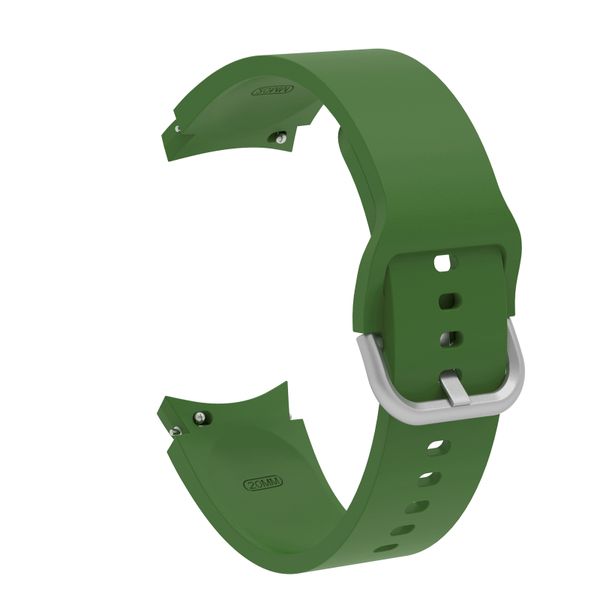 Silicone Strap Compatible with Samsung Galaxy Watch 4/5/6/7/7FE - Army Green