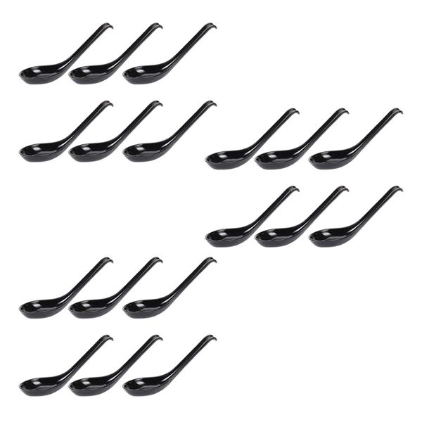 18 Pcs Japanese Style Spoons Rice Spoons Soup Spoons With Long Handle