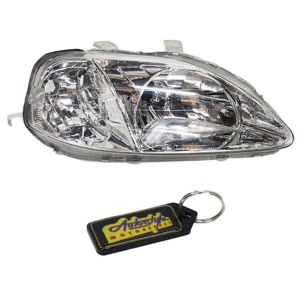 Honda Facelift Sedan/Hatch SO4 98-00 Replacement Headlight - LHS &amp; Keyring