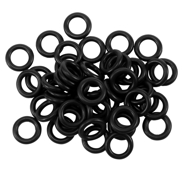 50 Pieces Black Nitrile Rubber O Ring Seals Washers 12 Compatible with None