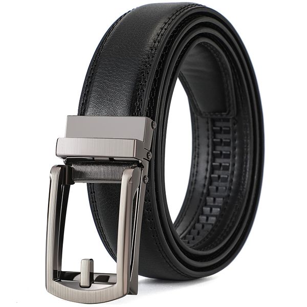 Men's Belt, Top Grain Leather, Slide Buckle Design