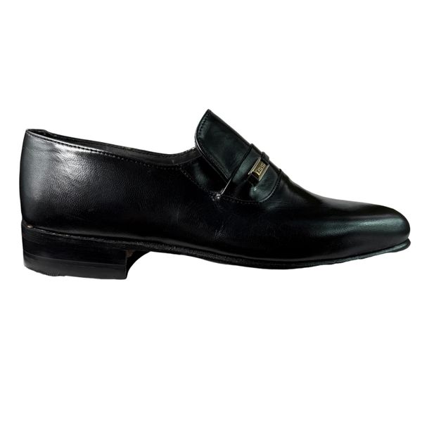 Barker Arthur Black Glace Kid Moccasin