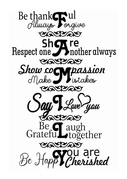 Family Quote Wall Sticker