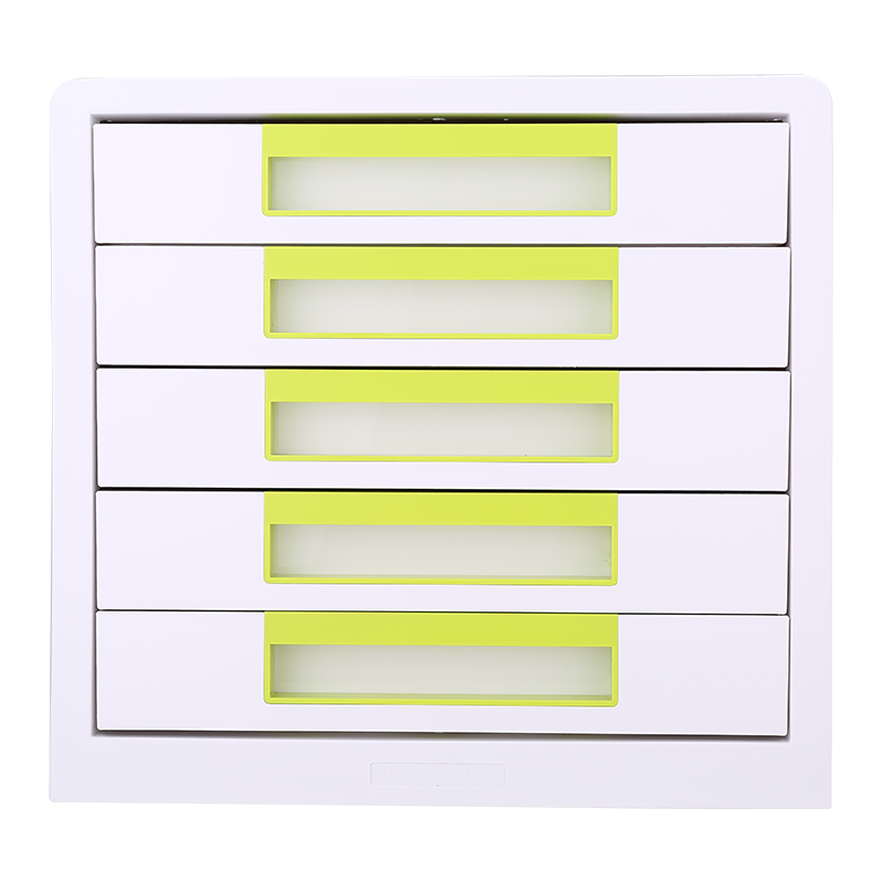 DELI File Cabinet - 5 Drawers - Green