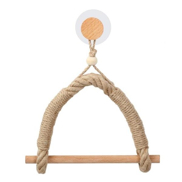Vintage Wooden Towel Hanging Handle For Toilet Paper Handle For Rope Home