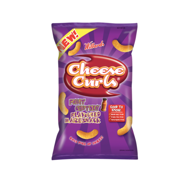 Willards Cheese Curls Fruit Chutney 6 x 150g Buy Online in South