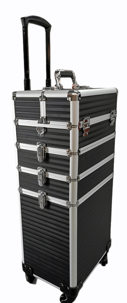 Professional Large Black Beauty Case - 4 layers.