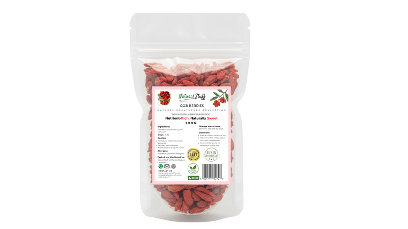 Natural Stuff Premium Dried Goji Berries -Naturally Sweet &amp; Nutrient-Dense