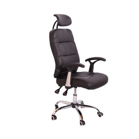 Reclining office chair discount with adjustable arms