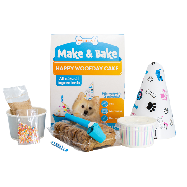 Wagalot Make &amp; Bake Happy Woofday Microwavable Cake