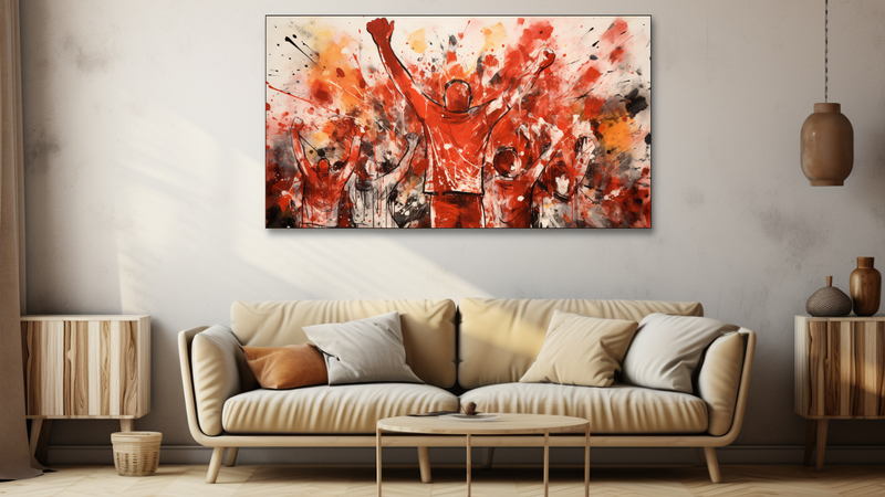 Canvas Wall Art - Kop Connection Abstract - HD0188