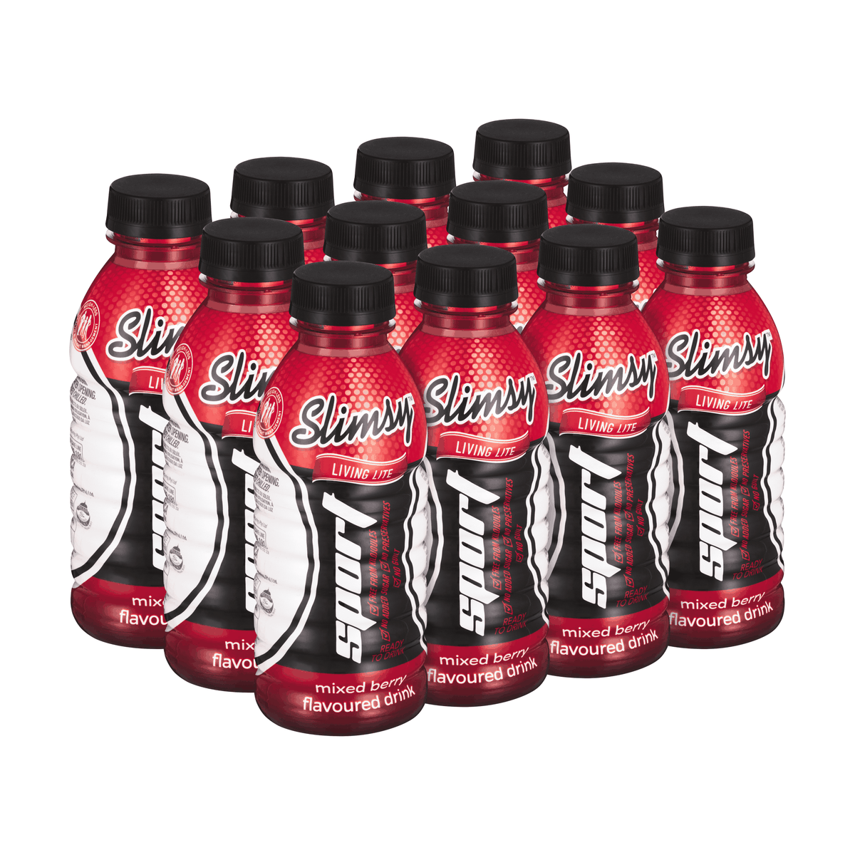 Slimsy Sport Mixed Berry Flavoured Drink 12 x 500ml | Shop Today