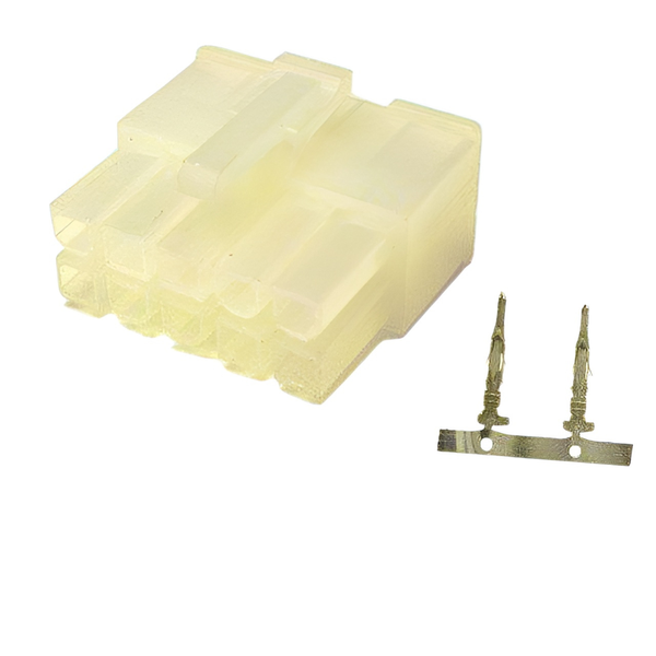 XY141-10F: 4.2mm 10-Way Square Female Connector w/ Release-Lock, 5A-250VAC