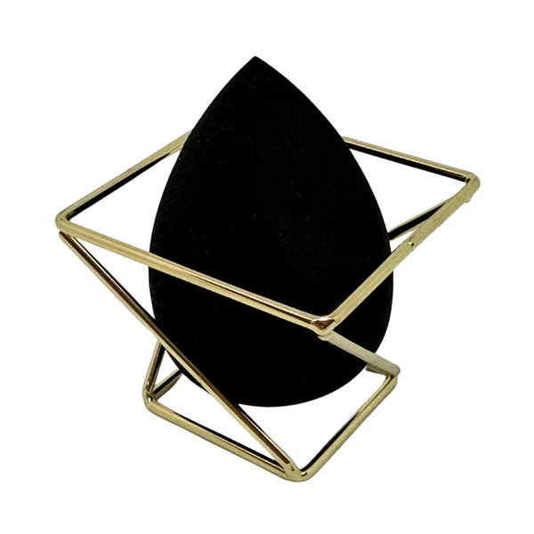 Make-up Blending Sponge with Gold Sponge Holder